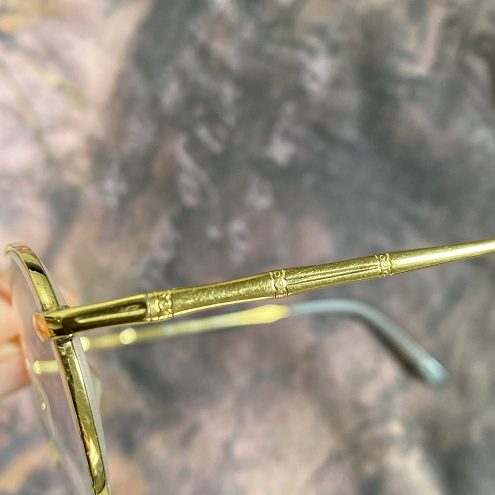 Vintage Gucci Gold Round Glasses - Picture 7 of 8